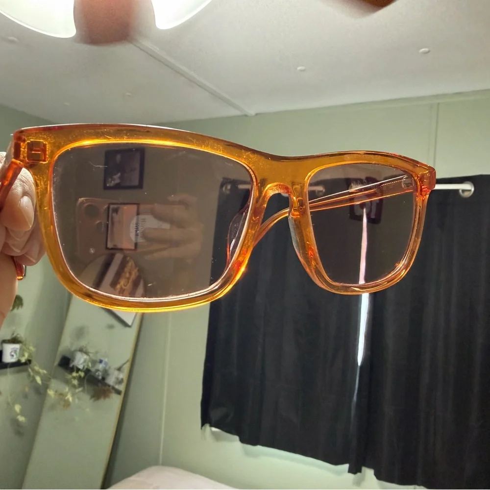 Saint Laurent Translucent Amber Sunglasses - Picture 2 of 5